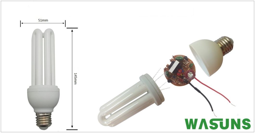 3u 15W E27 6500k 110V Good Quality Energy Saving Lamp