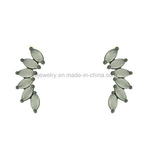 Hot Selling Earrings Daily Wear Ear Stud with Colorful CZ (KE3162)