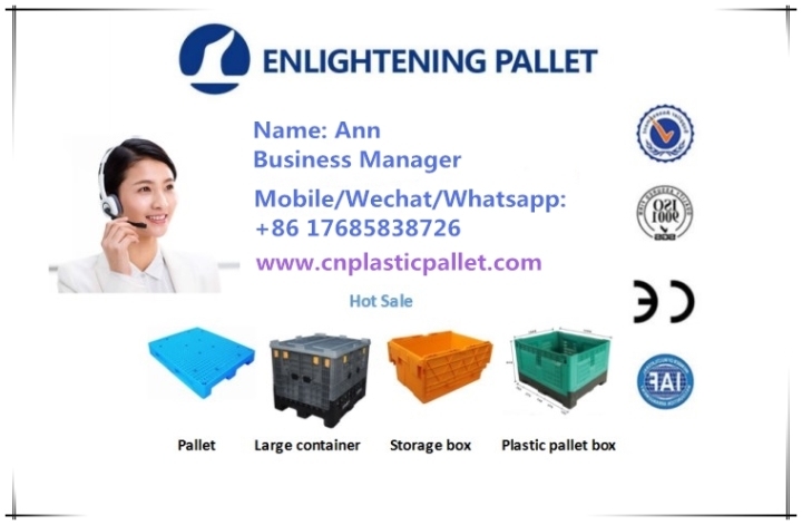 China Folding Plastic Pallet Container for Industry Storage