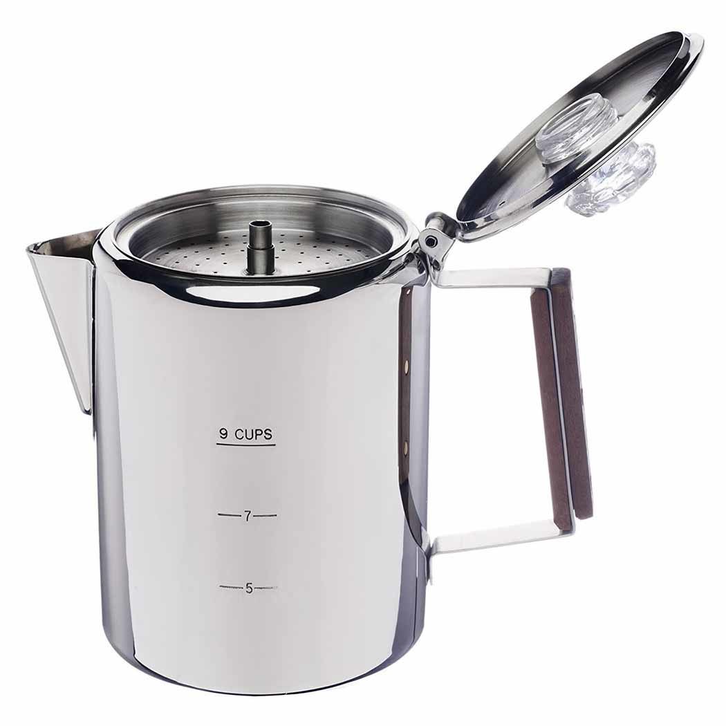Cafetière à percolateur à café de 9 tasses, cafetière à infusion rapide, faisable pour voyager