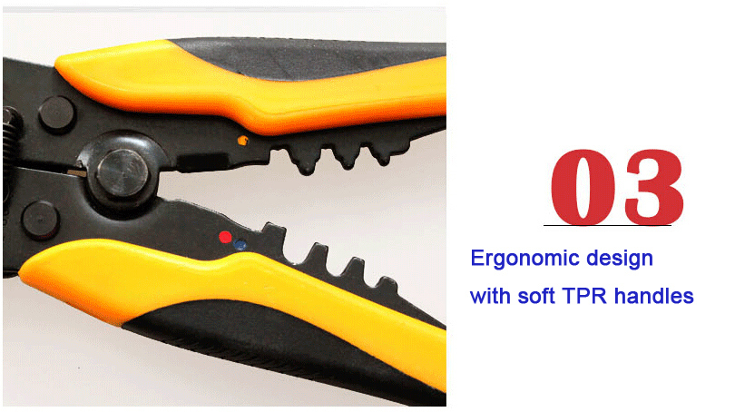 Multi-Functional Pliers for Wire Cutting and Stripping, Crimping