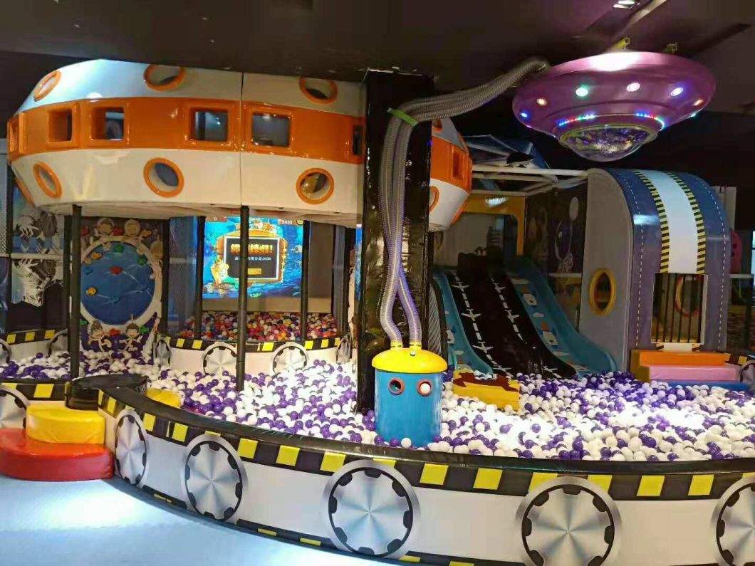 Space Theme Kids Metal and Plastic Soft Free Design Children Indoor Playground for Sale