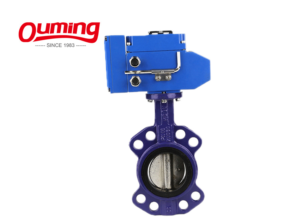 Motor Operated Wafer Type Soft Sealed Butterfly Valve