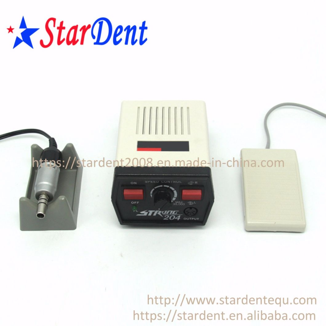 Dental Micro Motor Strong 204 (max.: 35, 0000) with Handpiece E-Type