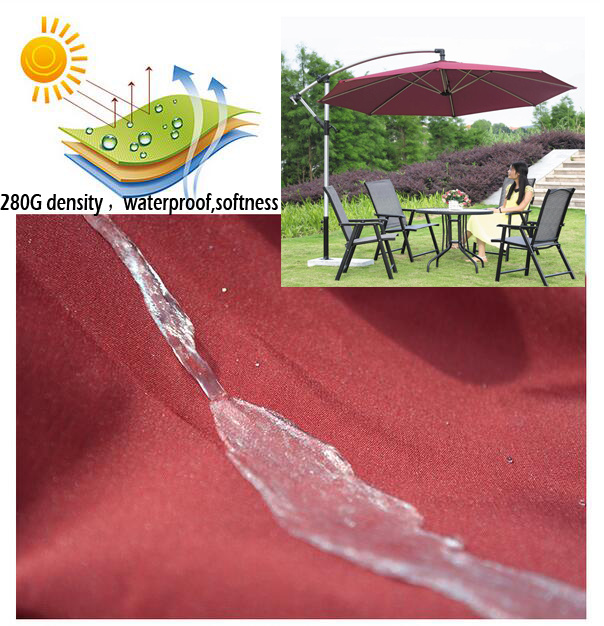 Patio Umbrella Cantiliver Umbrella with Four Styles Polyester Canopy