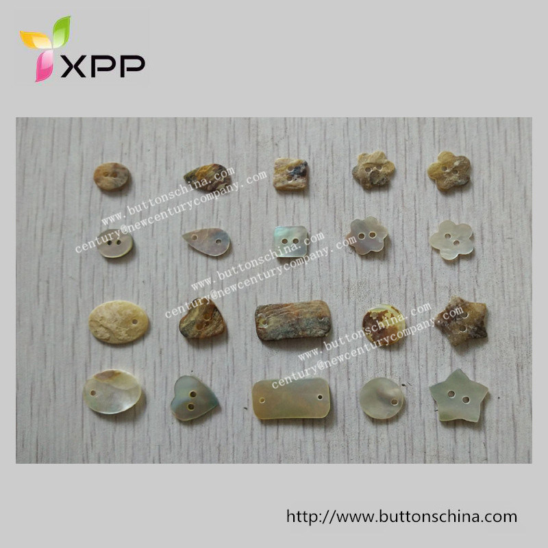 Flower Shape Agoya Shell Button Natural