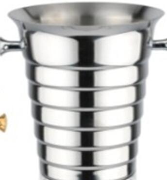 Stainless Steel Golden Ice Bucket with Many Designs