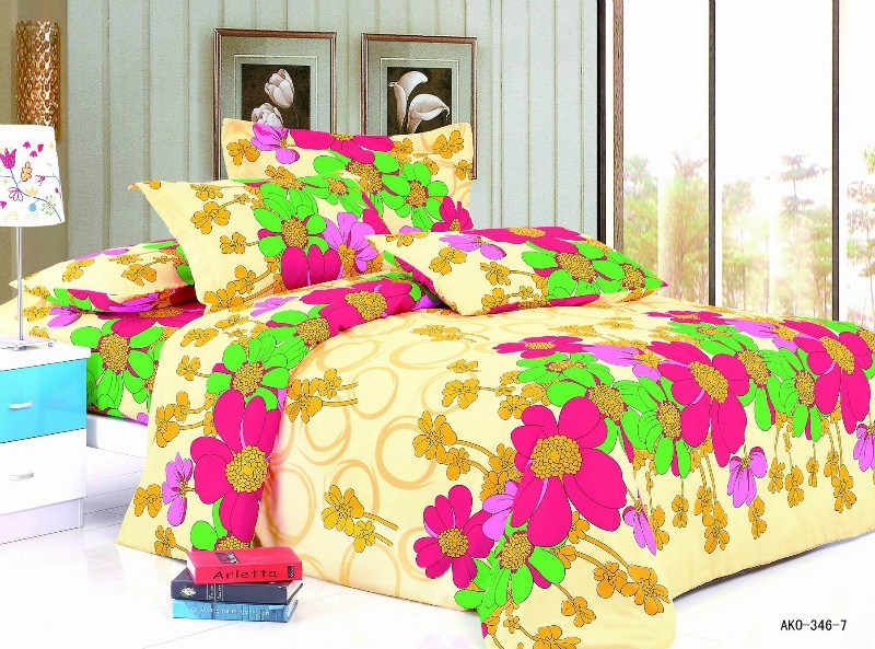 100% Polyeseter Microfiber Printed Bed Sheet Fabric