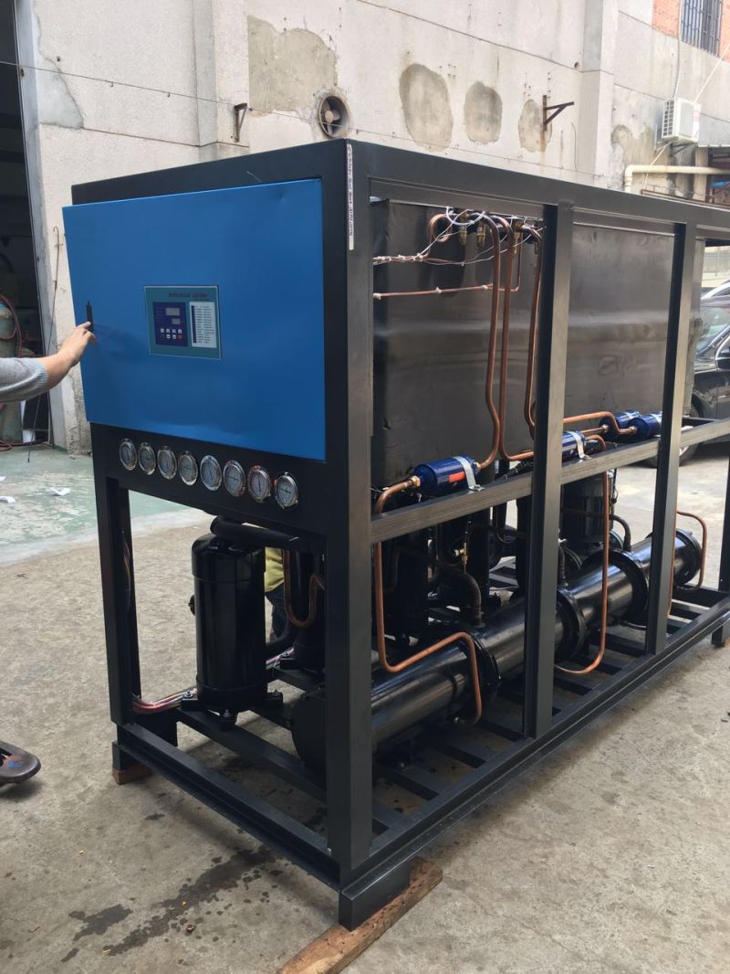 Plastic Industrial Chiller Screw Water Cooled Industrial Water Chiller