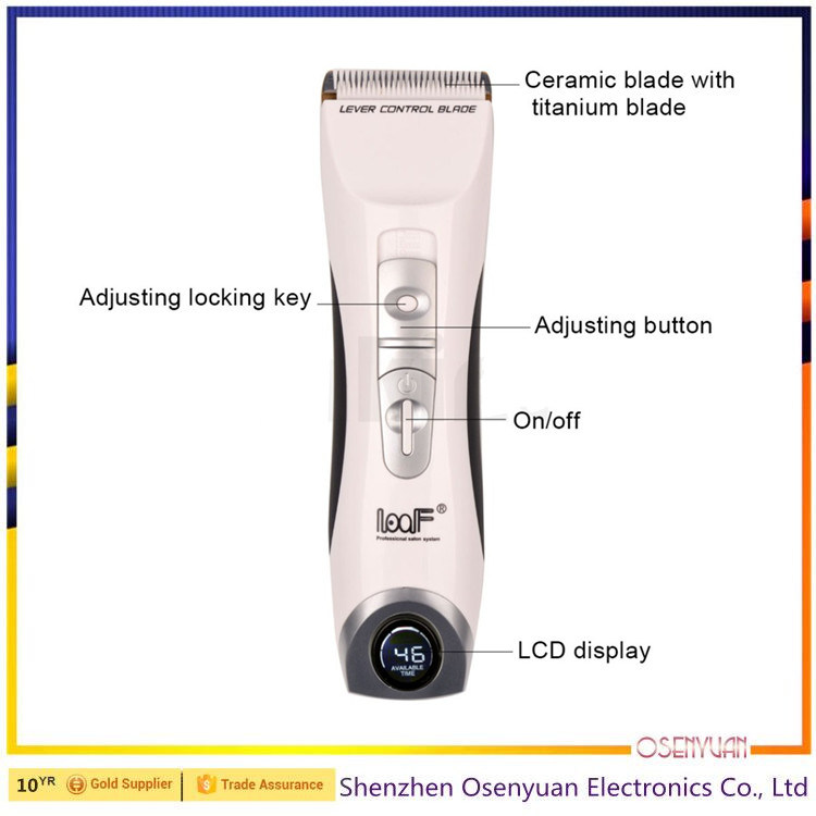 Rechargeable Professional Hair Clipper with LED Displayer