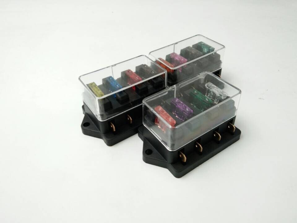 8 Way Circuit Standard ATO Blade Fuse Box Block Holder