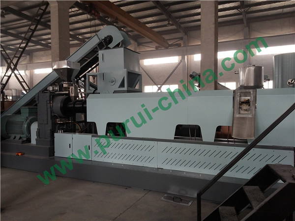 Side Force Feeder Plastic Film Granulating Recycling Machine