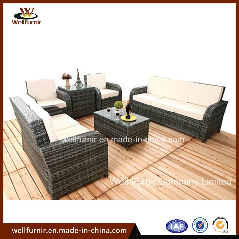 Hotel Garden Rattan Sofa Wicker Rattan Outdoor Furniture Sofa Set