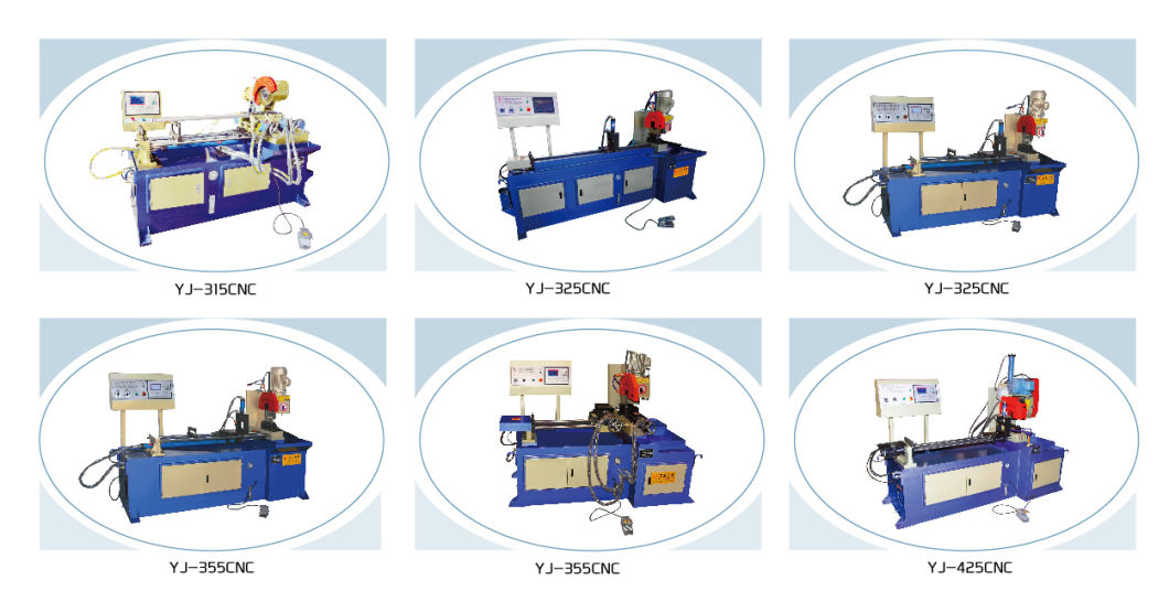 Yj-325CNC Hydraulic Blue Stainless Steel Cutting Machine