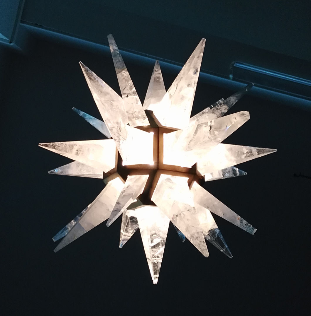 Rock Star, Quartz Crystal Star, Art Pendant Lamp, Chandelier, LED Light, Decorative Lighting