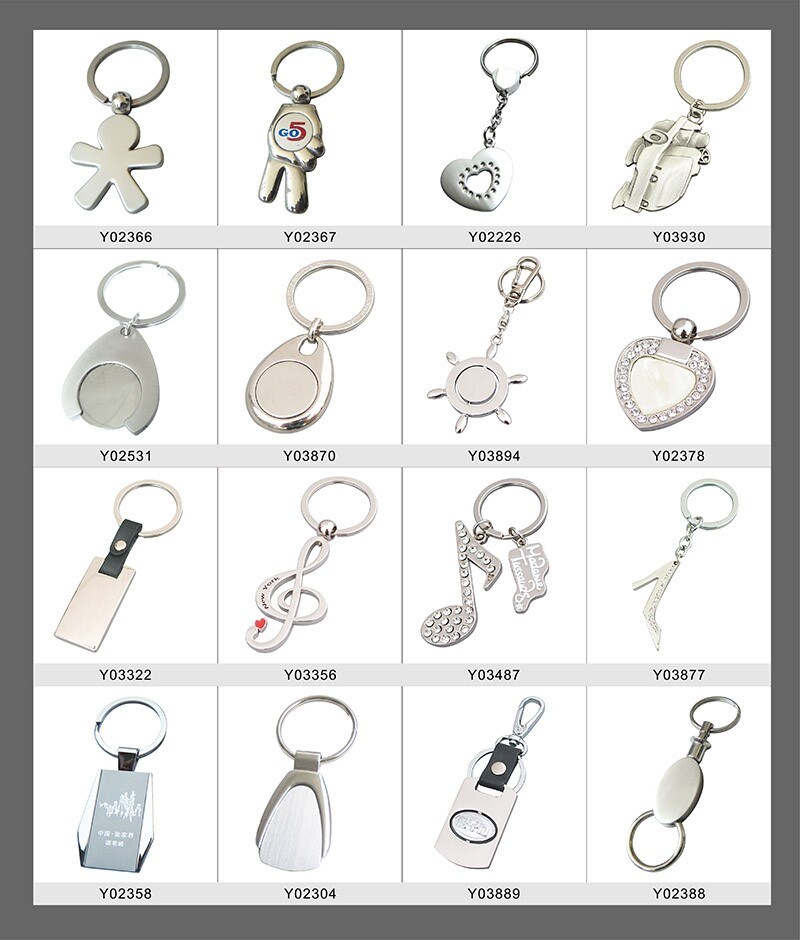 Fashion Zinc Alloy Emboss Metal Key Chain with High Quality