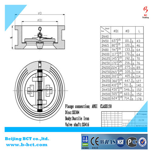 Wafer Type Check Valve Casting Body