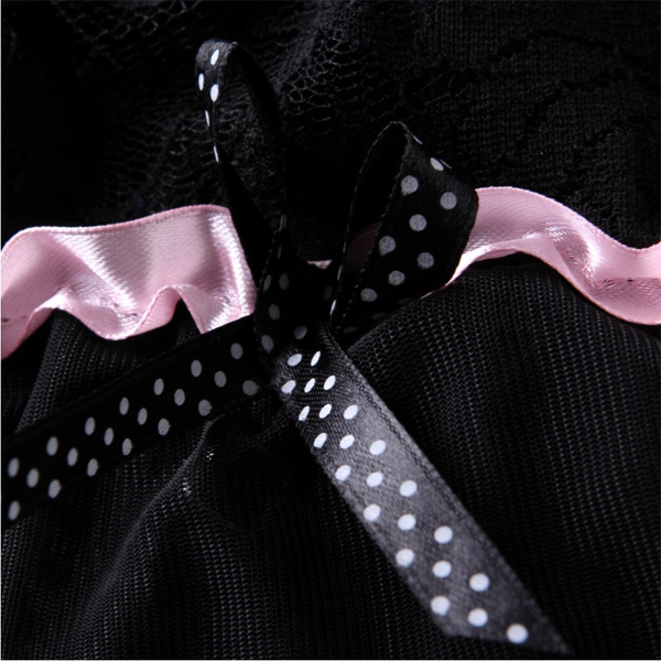 Wholesale New Style Silk Erotic Lady Fashion Sex Black Hot Sexy Lingerie Sleep Underwear