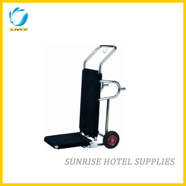 Hotel Lobby Stainless Steel Folding Luggage Cart