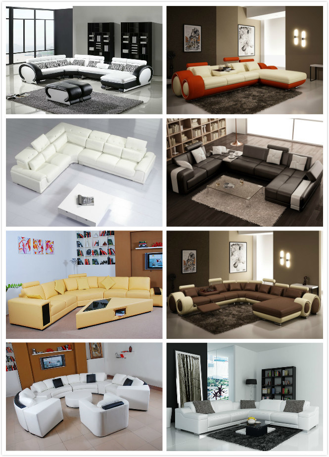 Best-Selling Contemporary Commercial Sectional Leather Sofa (HC2053)