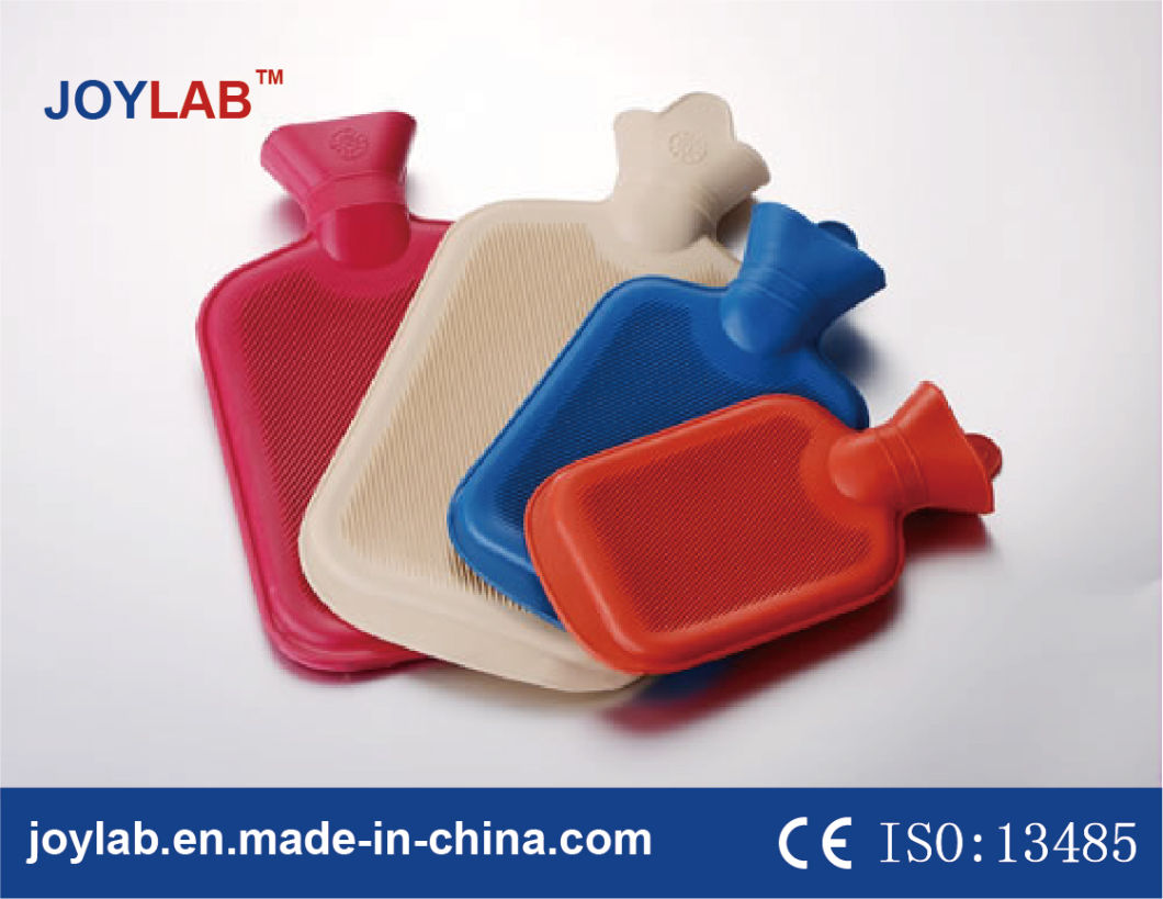 Reusable Rubber Hot Water Bag with High Quality, 500cc-3000cc