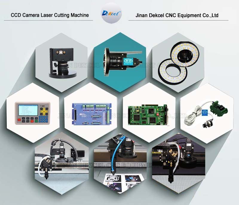 CCD Camera Laser Cutting Machine CNC Label/Logo/Leather/Fabric/Paper Visual Cutter