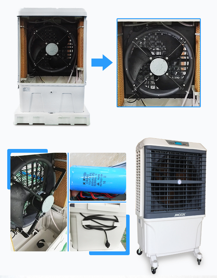 Outdoor Portable Air Cooling System 8000m3/H with Humidity Display