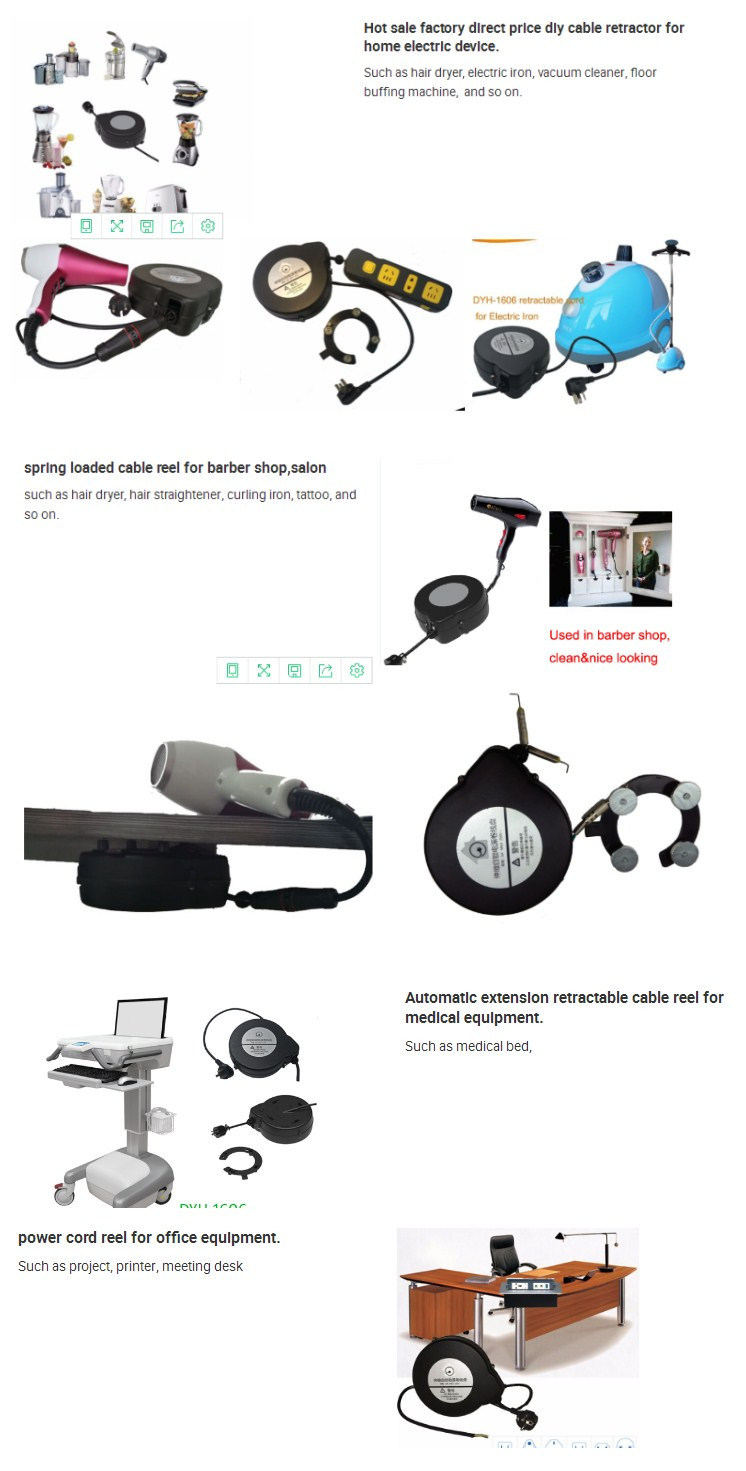 EU Standard Retractable Power Cable Retractor Factory Price