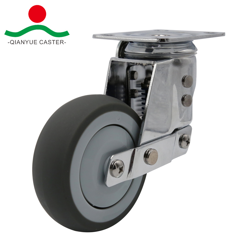 Shock Absorption Stainless Steel Medium Duty Caster