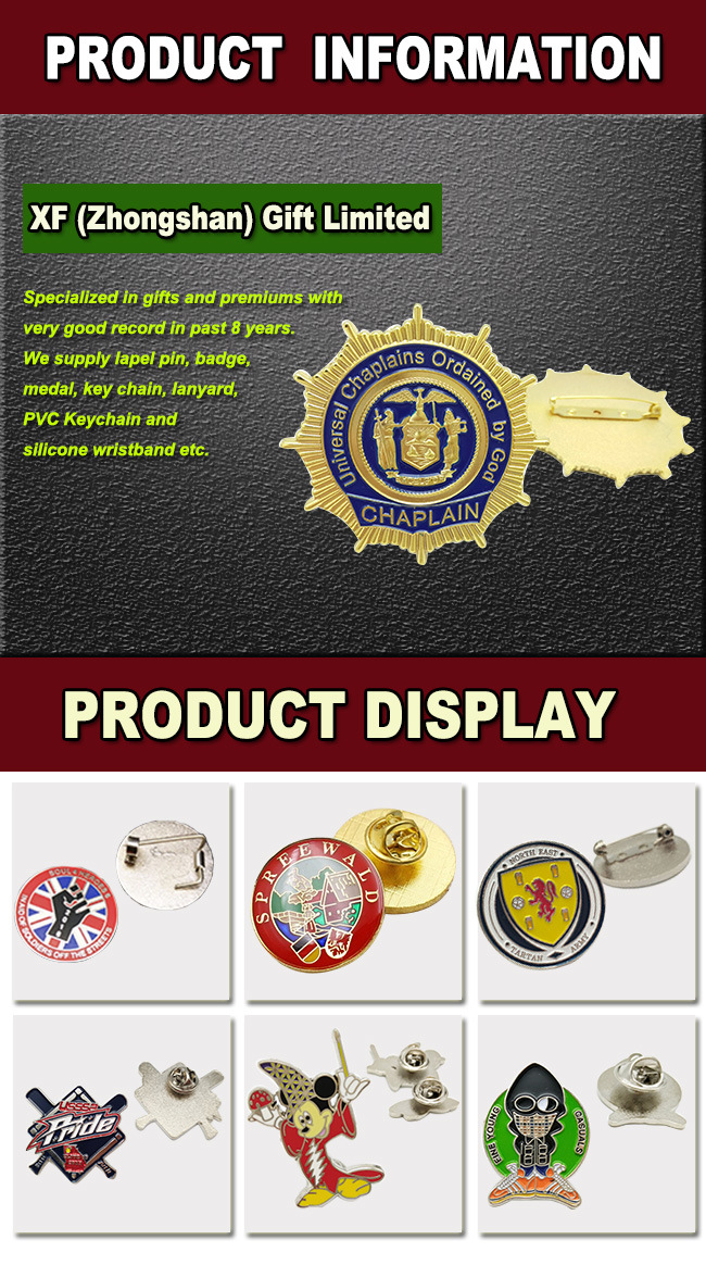 Customized Souvenir Enamle Pin Badge with Logo Design (BG03)