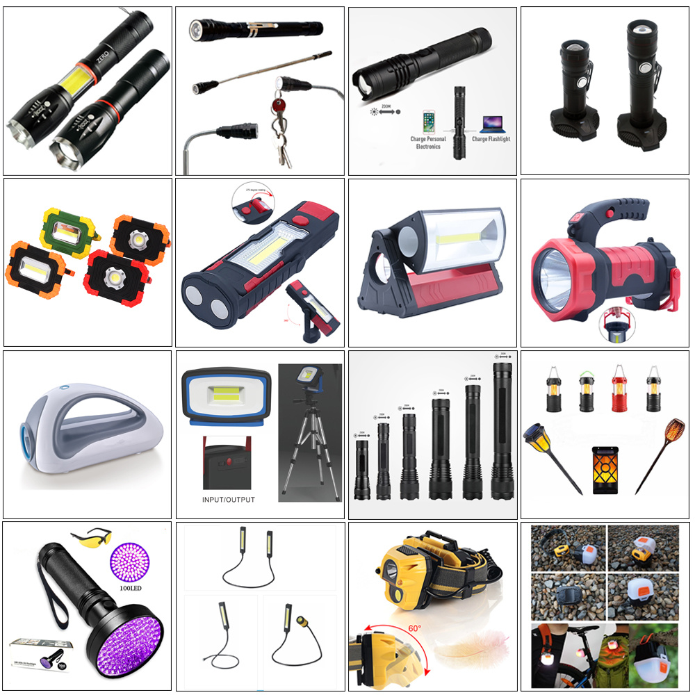 Promotional Dynamo LED Flashlight Portable Squeeze Hand Crank Flashlight