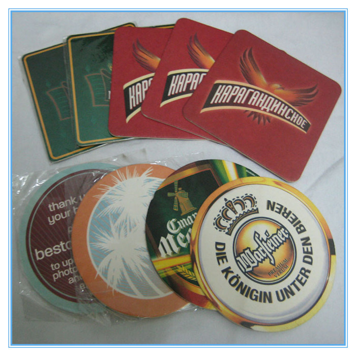 Custom Laminated Paper Cardboard Beer Drink Coasters