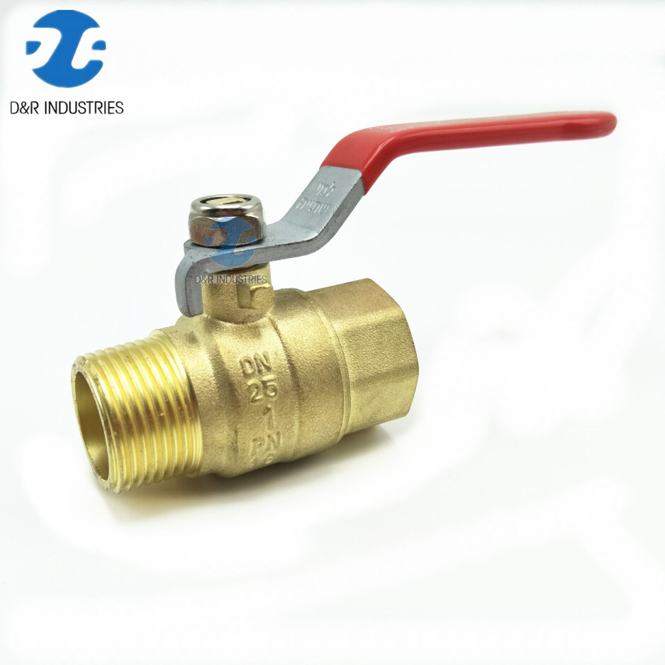 Brass Long Stem Seat Fixed Ball Valve with Nipple