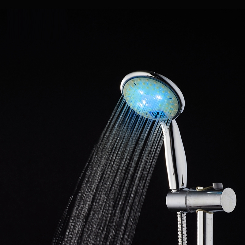 Bathroom Accessories 3 Colors LED Hand Held Shower Head with Temperature Display