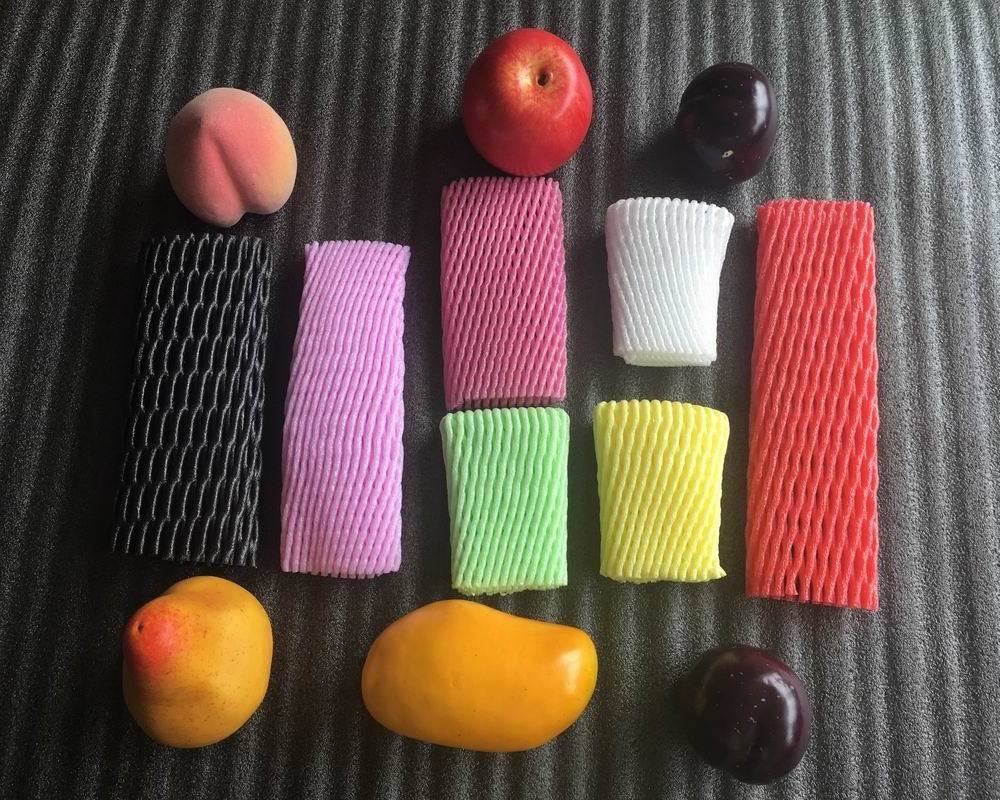 Nice Price 22X7cm Different Colors Papaya Fruit Packing Foam Sleeve Net