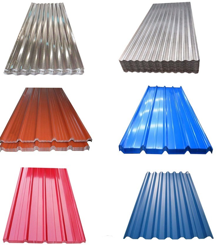 Zinc Coating Corrugated Plate Galvanized Steel Roofing Sheet Aluminum Roof Panel Board Gi PPGI/PPGL Steel Corrugated Sheet