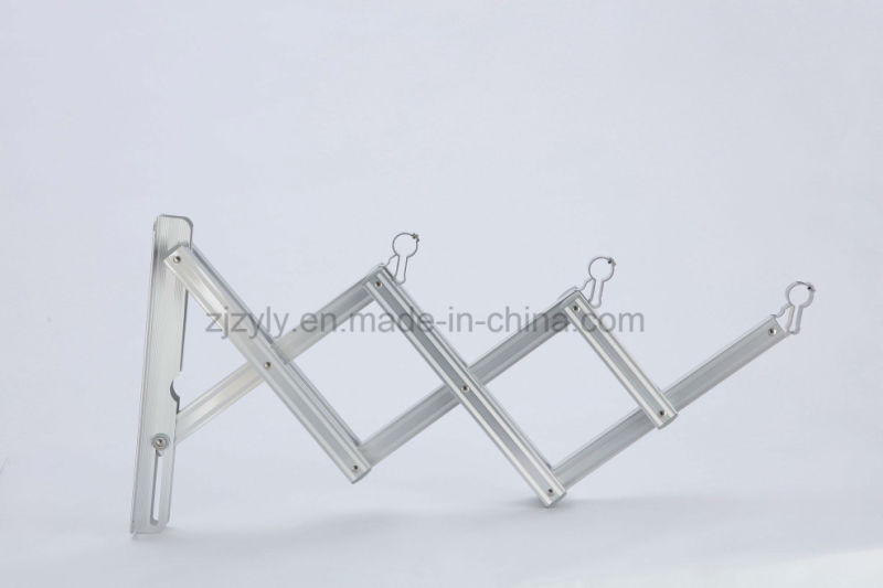 High End Telescopic Folding Aluminum Hanging Push Pull Balcony Clothes Hanger Stand