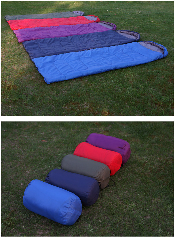 Outdoor Colorful Envelope Sleeping Bag for Camping