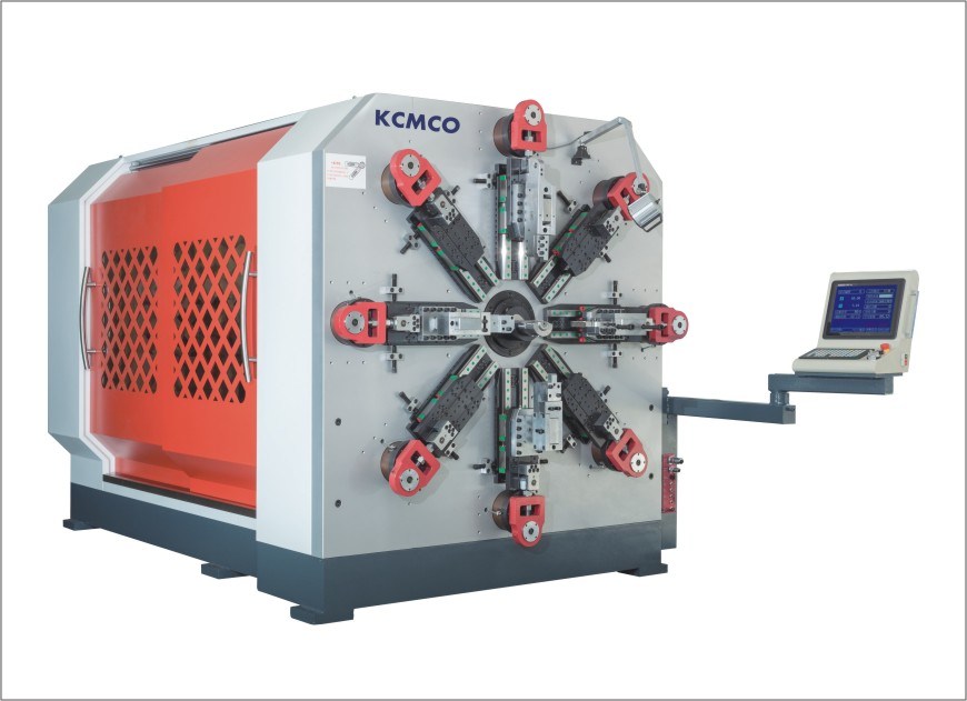 KCT-1280WZ 8mm Camless CNC Spiral Versatile Spring Rotating Forming Machine&Extension/Torsion Spring Making Machine