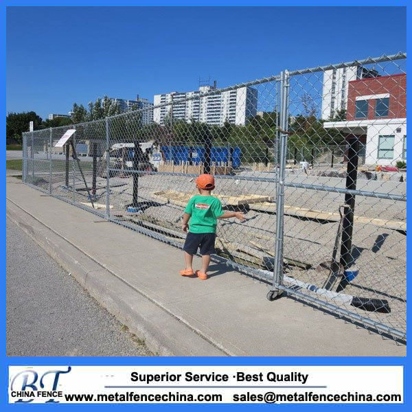 Galvanized Chain Link Temporary Construction Fencing