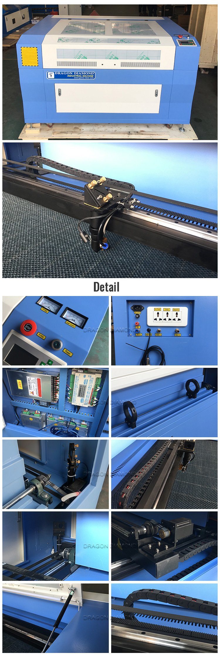 100W 1390 Acrylic Wood CO2 Laser Cutting Engraving Machine for Advertising Materials