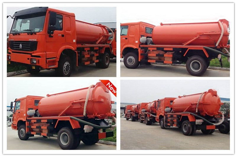 HOWO Heavy Duty Vacuum Fecal Septic Sewage Tank Truck