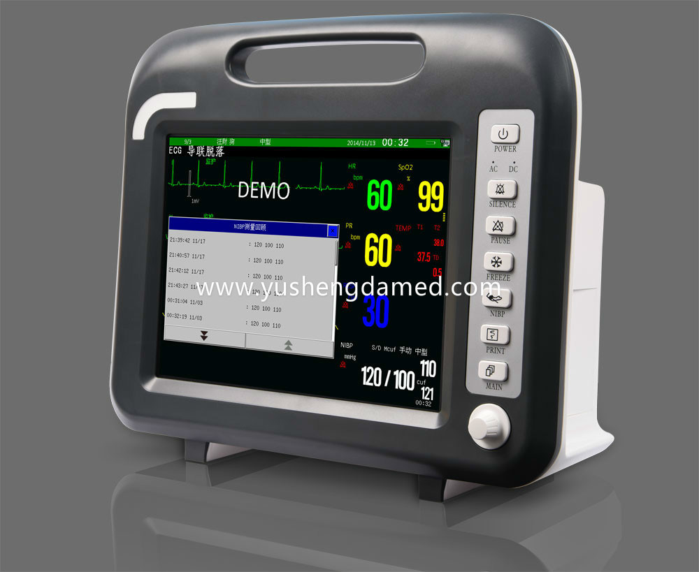 Ce Medical Equipment 12 Inch ICU Portable Multi-Parameter Patient Monitor