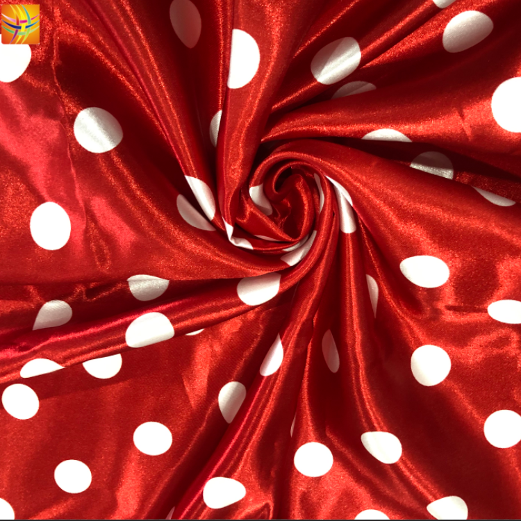 Tecido estampado cetim Satin Printed Fabric