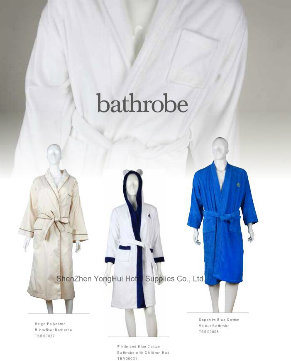 Wholesale Cotton Terry Cloth Bathrobe for Hotel and SPA