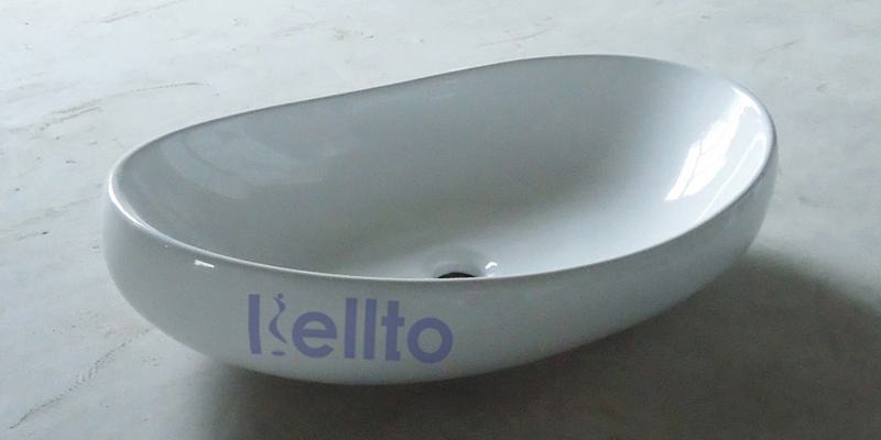 Wholesale Oval Ceramic bathroom lavatory sink for bath fixtures (3011)