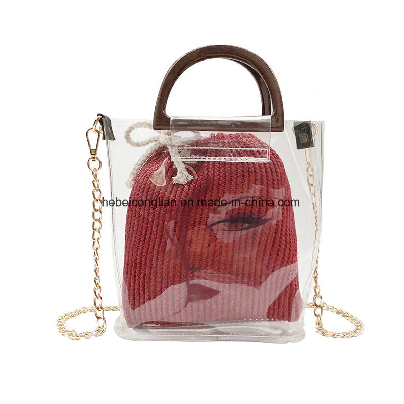 Handbags Set Jerry Pure Handmake Summer Fashion Straw Cosmetic Bags