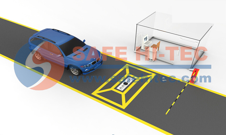 Audio Alert Under Vehicle Bomb Detector to Connect Anti-Collision Barrier SA3300