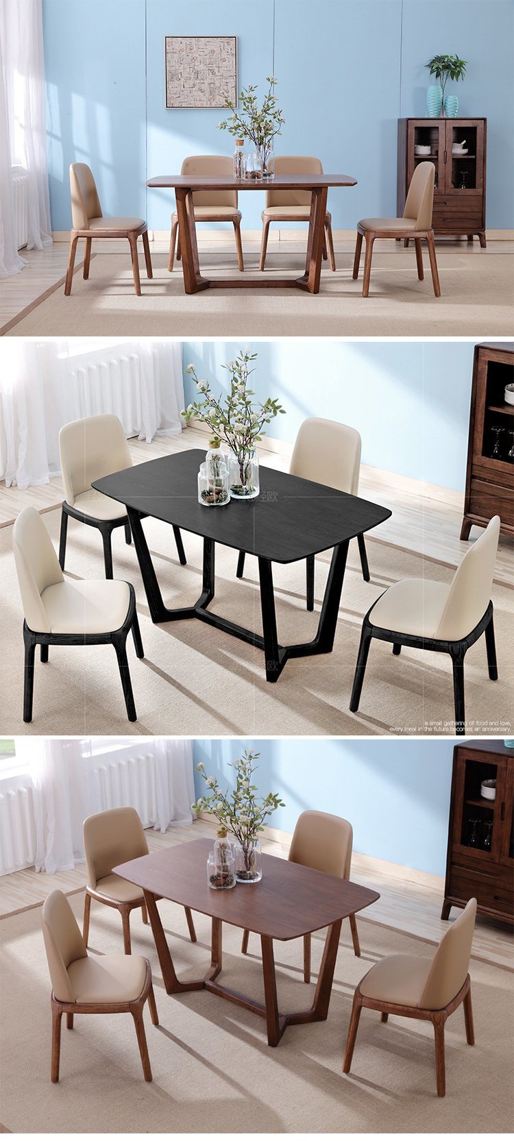 Modern Restaurant Furniture Set Dining Chair and Restaurant Table for Home