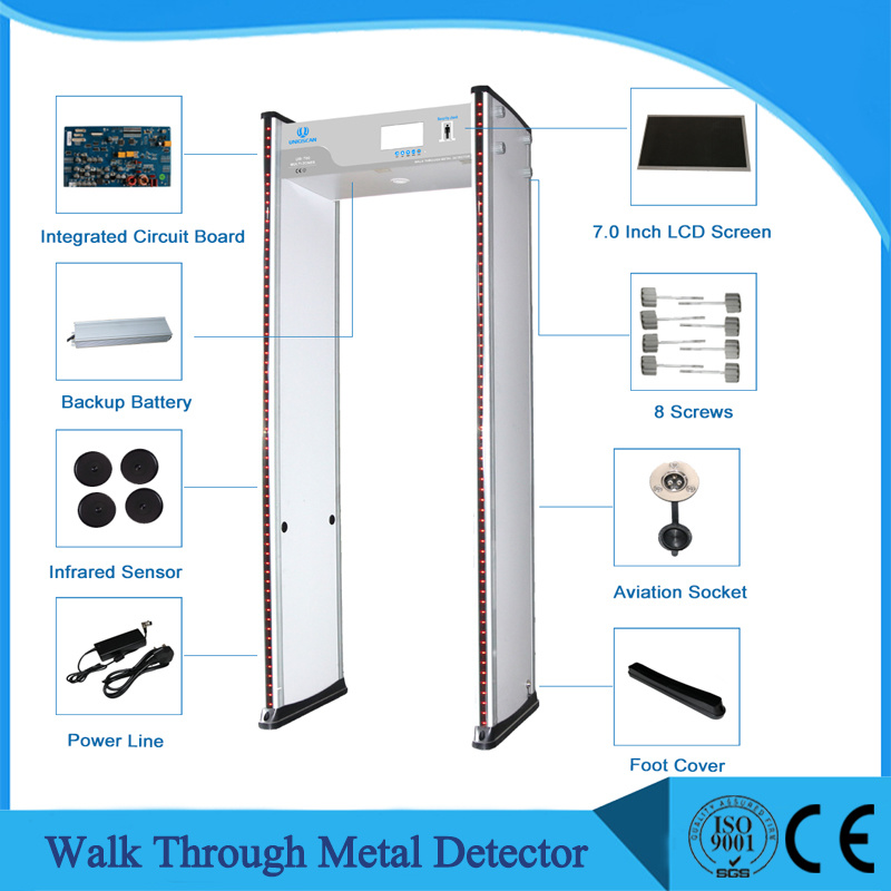 8/16/24 Zones 255 Sensitivity Walk Through Body Scanner with 100 Working Frequency